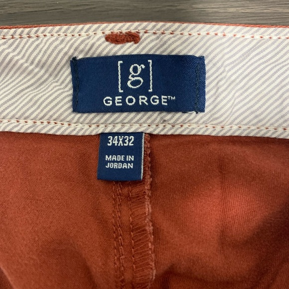 Mens Chino Pants Burnt Orange - Picture 3 of 3